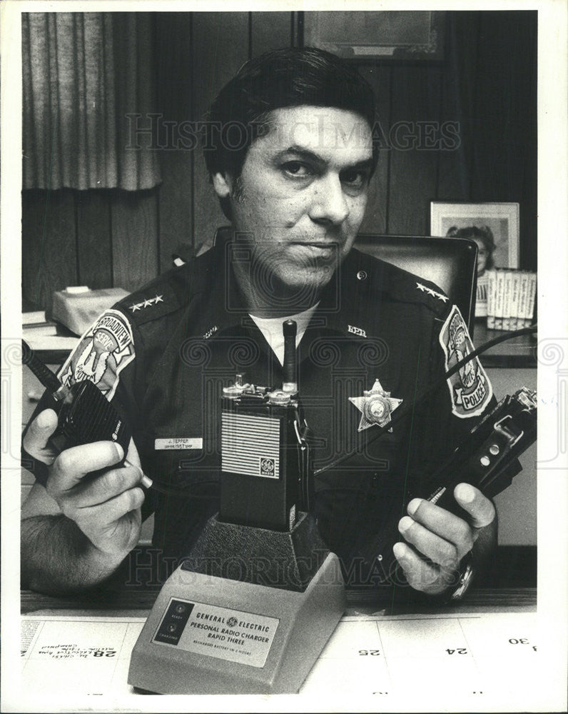 1979 Press Photo CHIEF JAMES T. TEPPER BROADVIEW POLICE - Historic Images