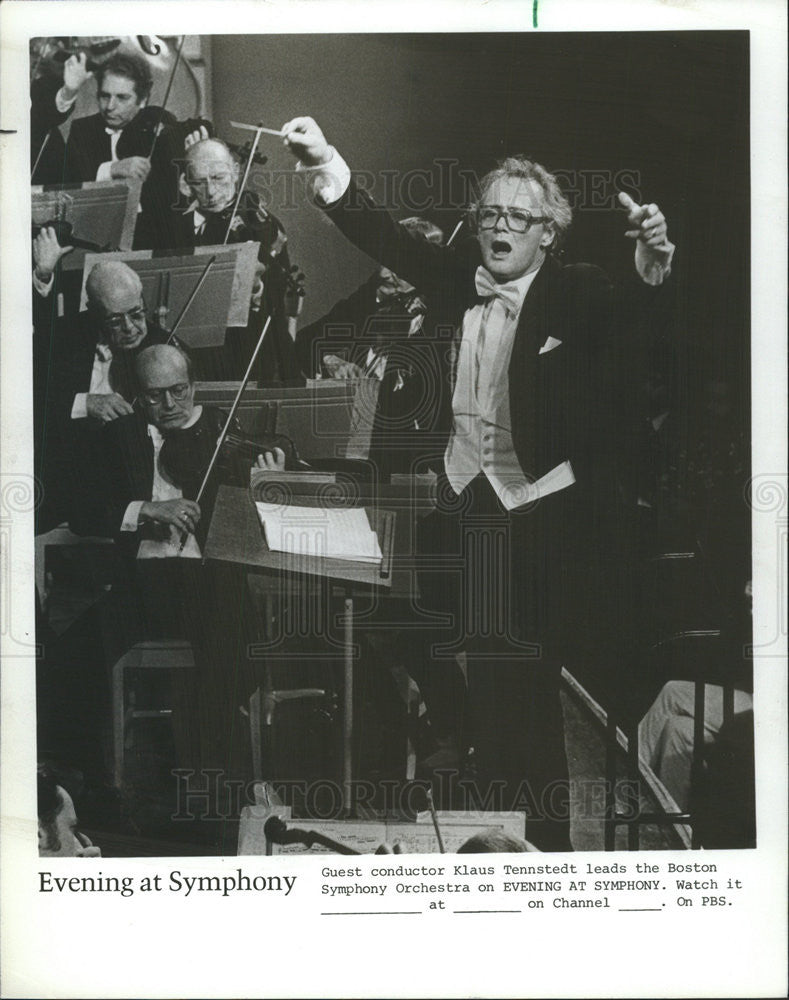 1984 Press Photo KLAUS TENNSTEDT GERMAN CONDUCTOR - Historic Images