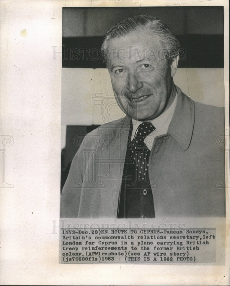 1967 Press Photo Duncan Sandys  Britain's commonwealth Relations Secretary - Historic Images
