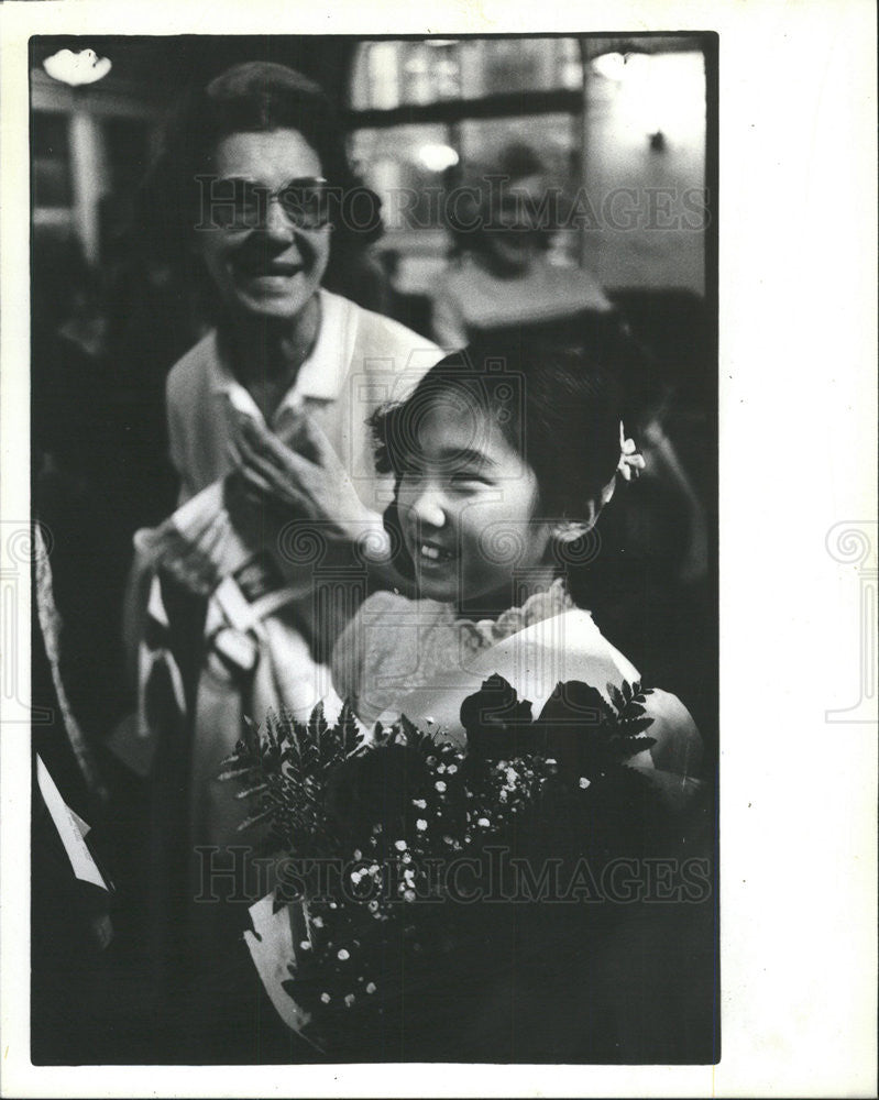 1982 Press Photo SANG MEE LEE VIOLINIST CHICAGO PUBLIC LIBRARY&#39;S CULTURAL CENTER - Historic Images