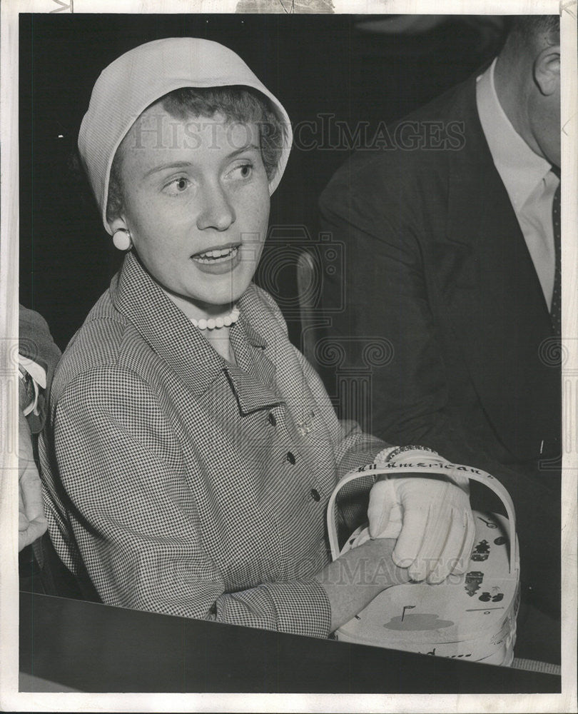 1954 Press Photo MISS JANE MURPHY LAGRANGE FRIEND  THORNES - Historic Images