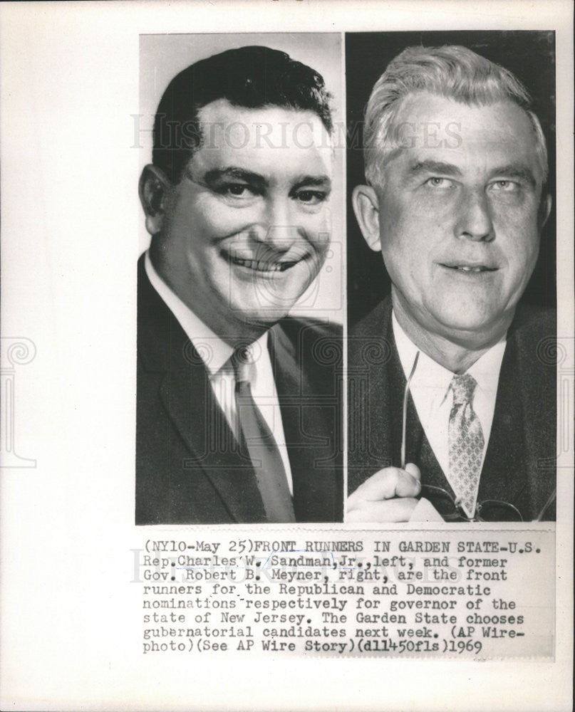 1969 Press Photo CHARLES W. SANDMAN AMERICAN REPUBLICAN PARTY POLITICIAN - Historic Images