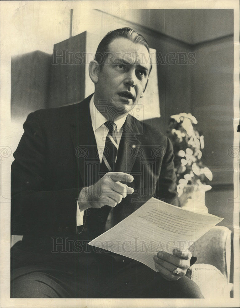 1963 Press Photo ELROY C. SANDQUIST JR CANDIDATE ATTORNEY GENERAL ILLI