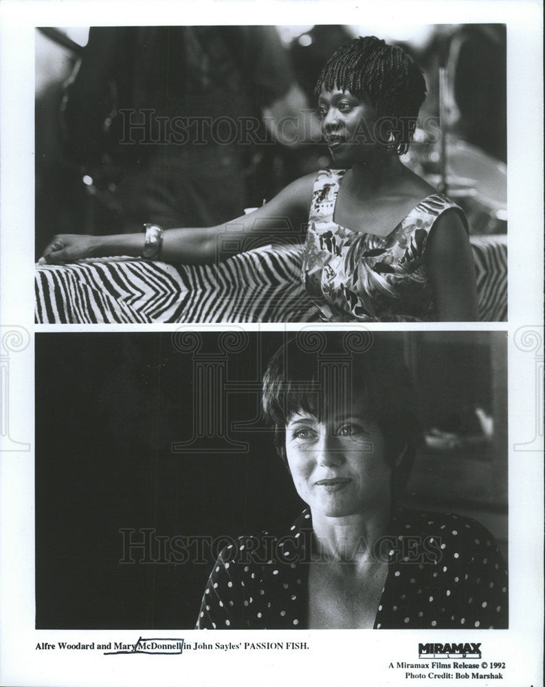 1993 Press Photo MARY MCDONNELL AMERICAN FILM ACTRESS ALFRE WOODDARD - Historic Images