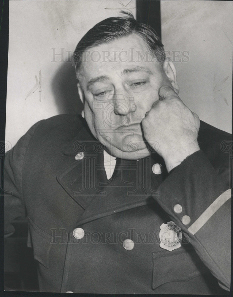 1954 Press Photo Jeremiah McElligott Firemen Death Falling Wall - Historic Images