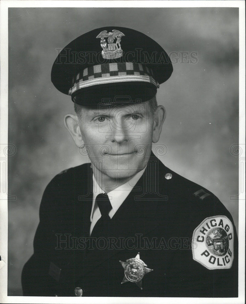 1984 Press Photo CAPT. PATRICK J. MCDONOUGH CHICAGO POLICE DEPARTMENT - Historic Images