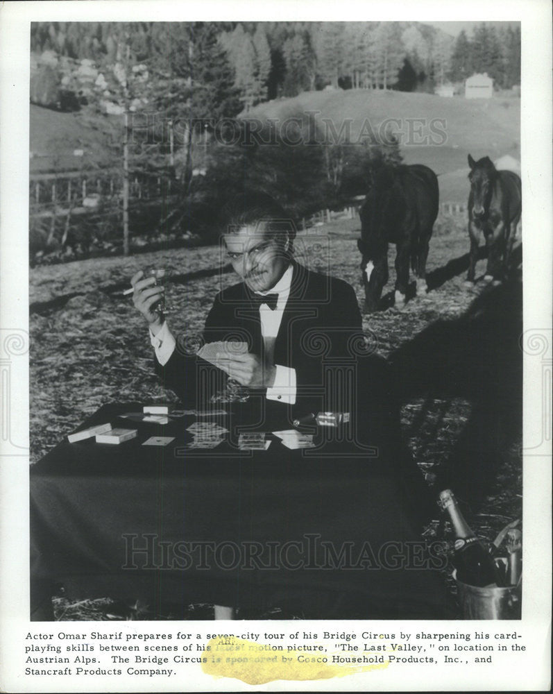 1970 Press Photo OMAR SHARIF EGYPTIAN ACTOR - Historic Images