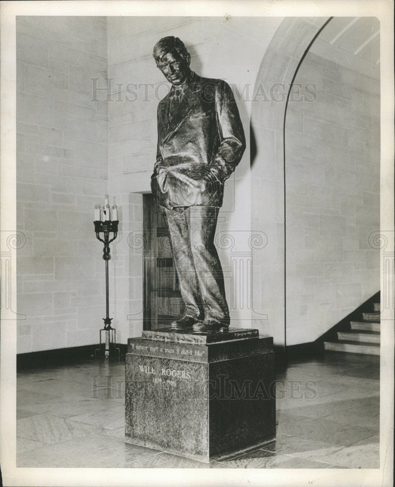 1950 Press Photo Will Rogers Memorial at Claremore OK. - Historic Images