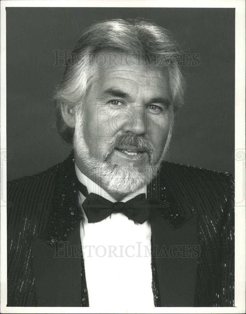 1987 Press Photo Kenny Rogers.21st Ann Country Music Awards - Historic Images