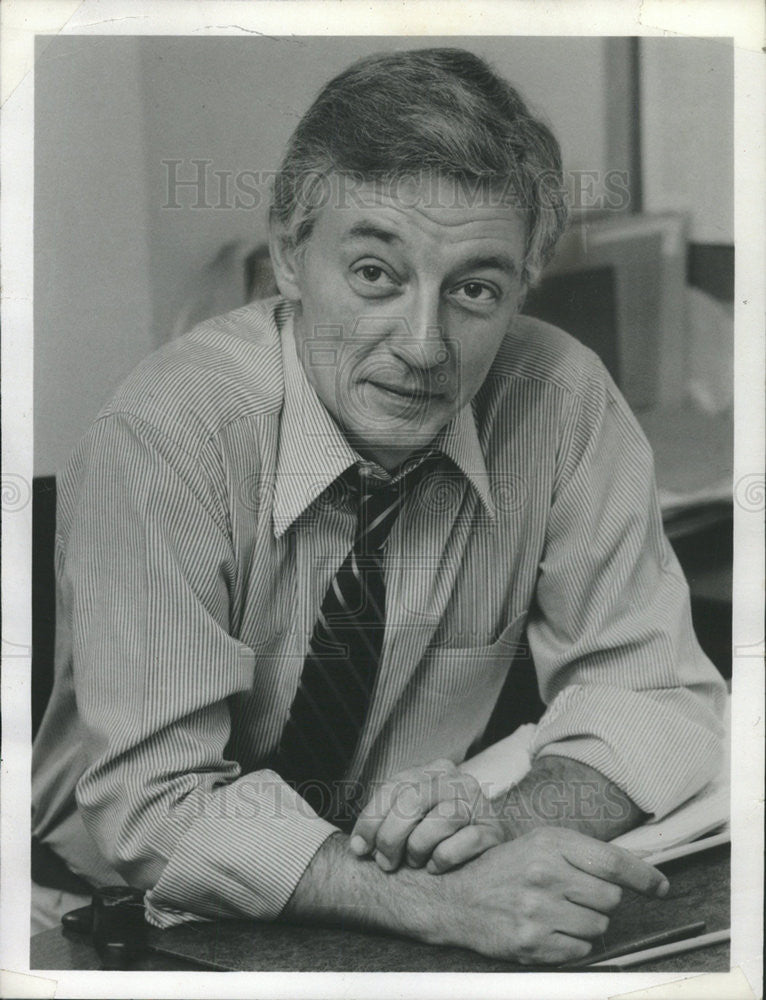 1982 Press Photo Richard Reeves,columnist - Historic Images