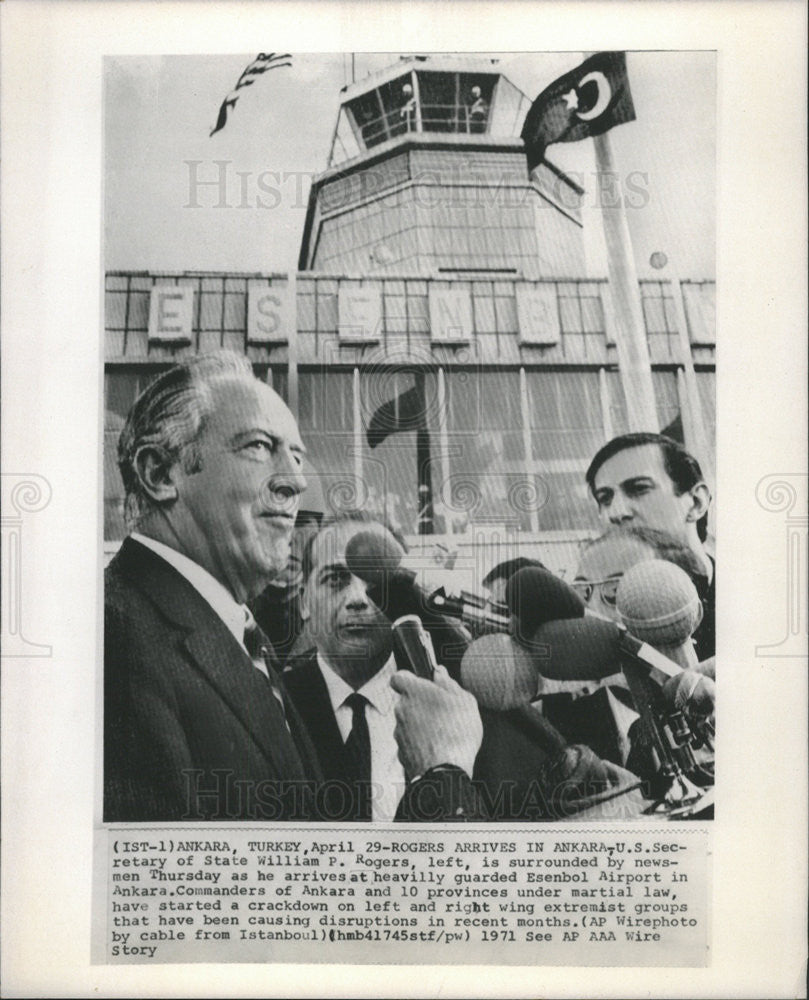 1971 Press Photo US Secy of State William P. Rogers in Alaska - Historic Images