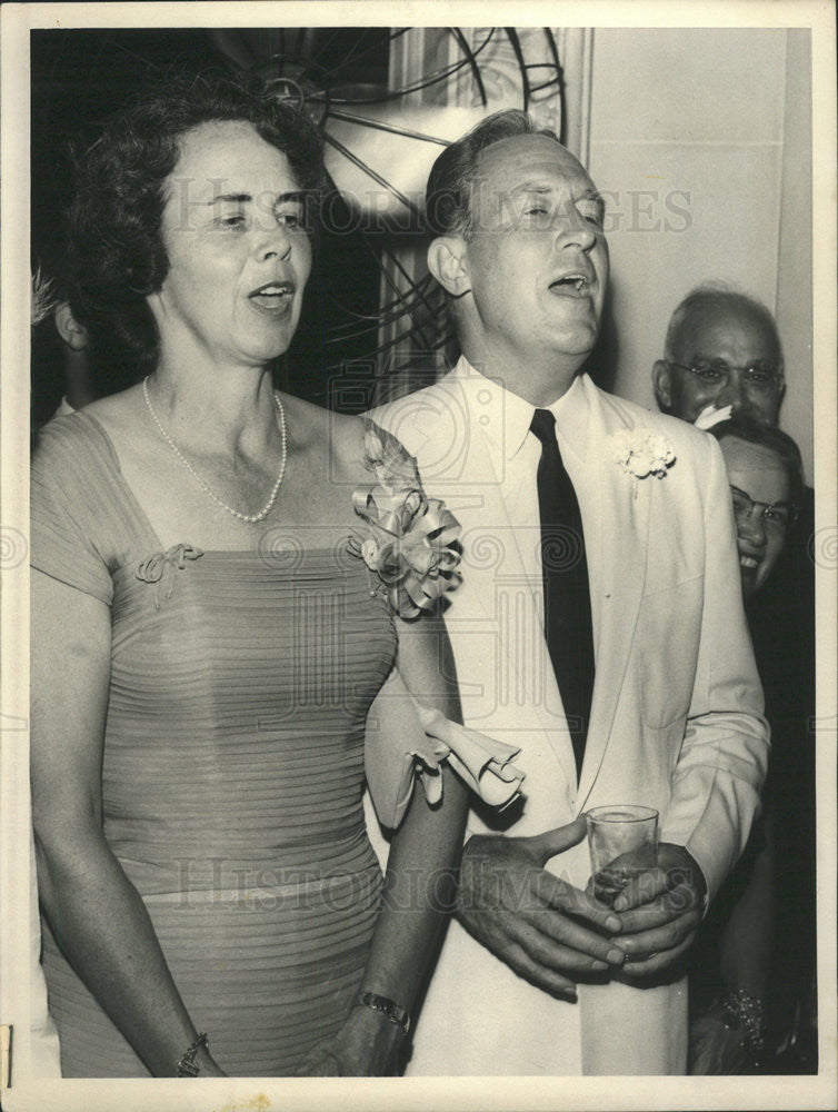 1959 Press Photo Atty Gen William Rogers and wife - Historic Images