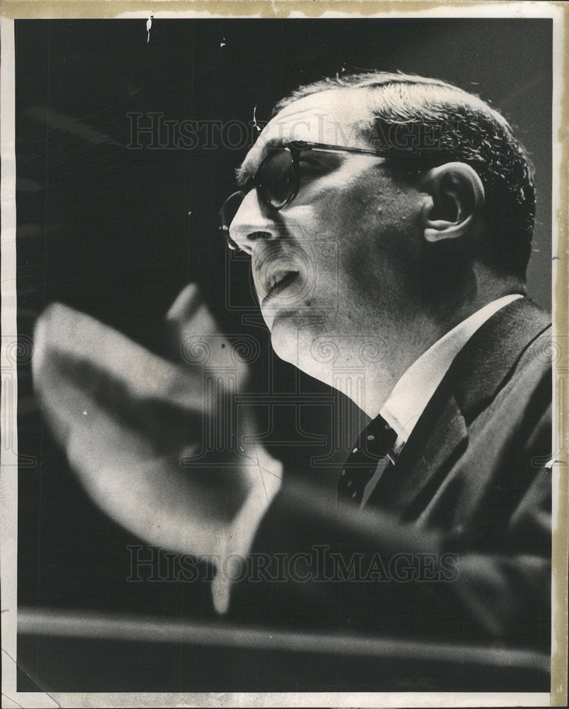 1967 Press Photo Charles Rogovin, Pres. Comm. of Law Enforcement - Historic Images