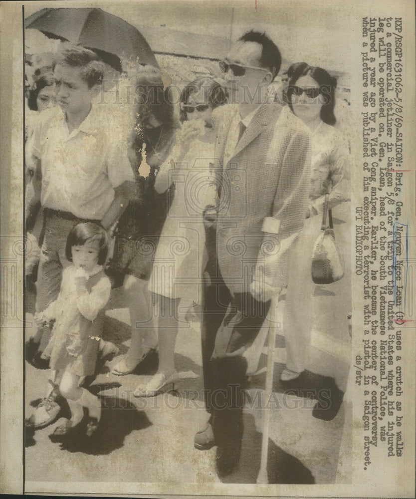 1969 Press Photo Brig Gen Nguyen Ngoc Laon,Vietnamese police chief - Historic Images