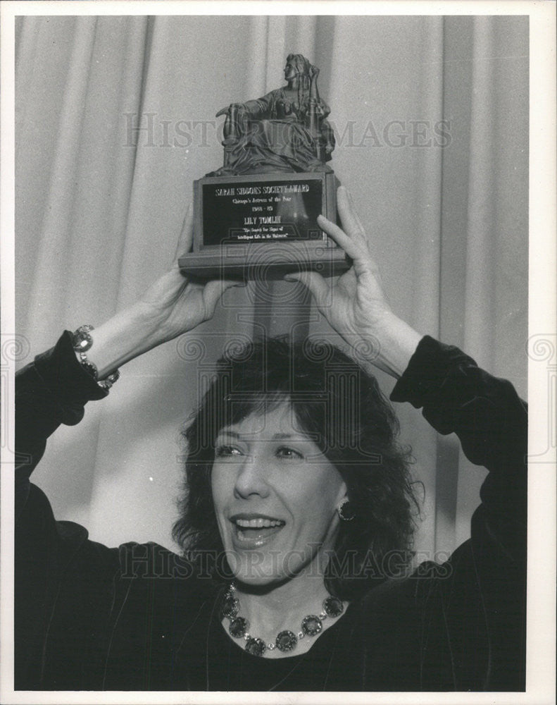 1989 Press Photo Lily Tomlin,Chicago Actress of the Year - Historic Images