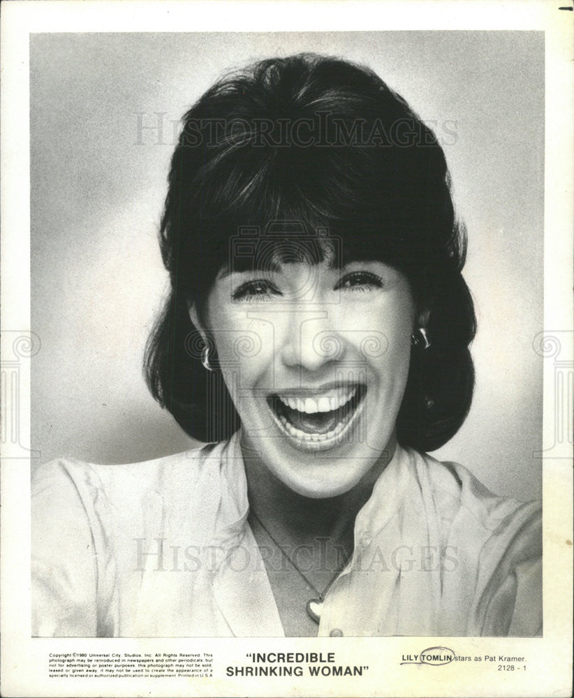 1981 Press Photo Lily Tomlin American Actress Comedienne Writer Producer Chicago - Historic Images