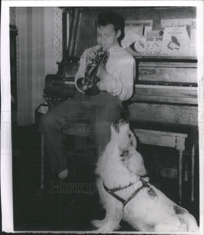 1961 Press Photo David Robbins American Jazz Trumpeter Musician Chicago Illinois - Historic Images