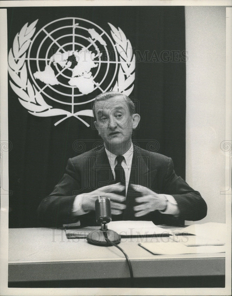 1958 Press Photo Mr Jazef Winiewicz,Dep. Foreign Minister of Poland - Historic Images