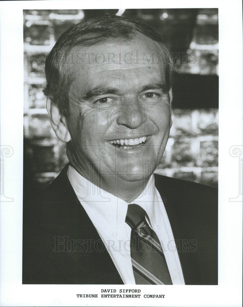 1989 Press Photo David Sifford American Director Tribune Entertainment Company - Historic Images