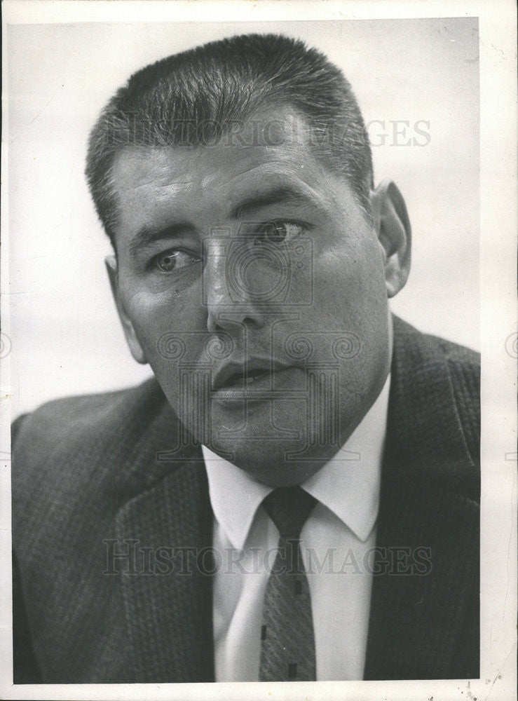 1967 Press Photo Harold Sell Prime Fighter, as seen in the CDN city room - Historic Images