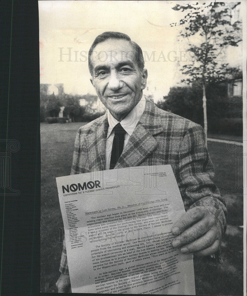 1977 Press Photo Leo Seren, Ph. D. - Historic Images