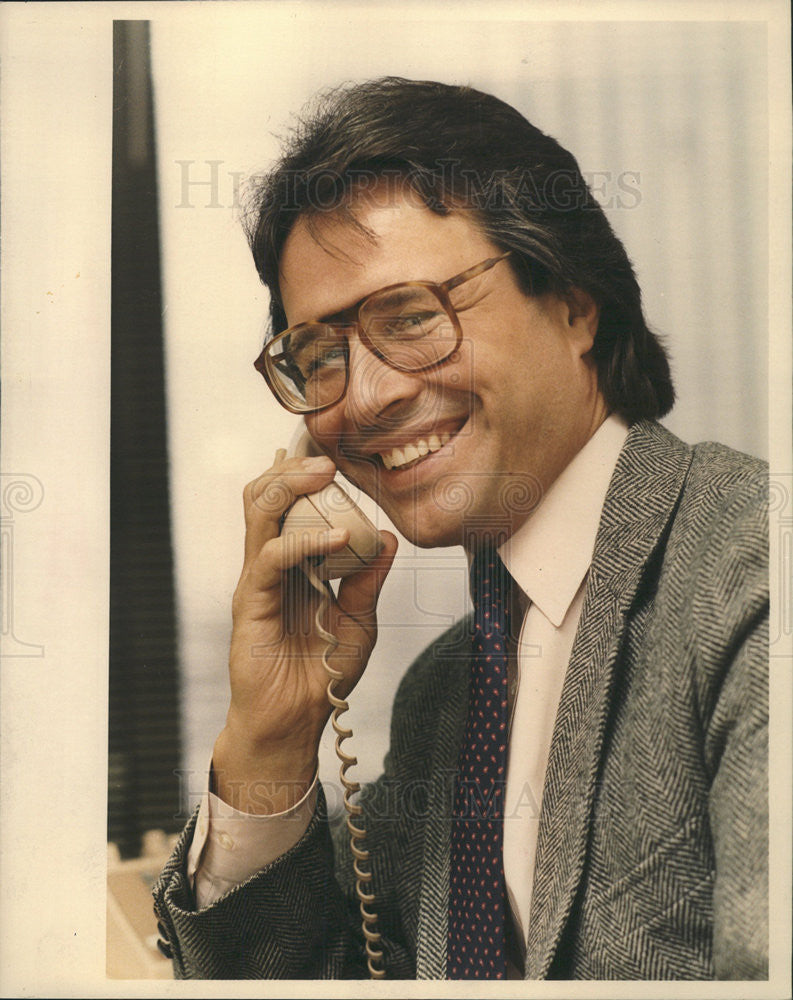 1988 Press Photo Thom Serafin Political Consultant Chicago - Historic Images