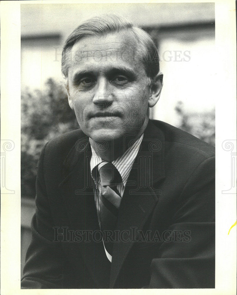 1981 Press Photo Jerome Watson Sun Times Washington Bureau Member White House - Historic Images