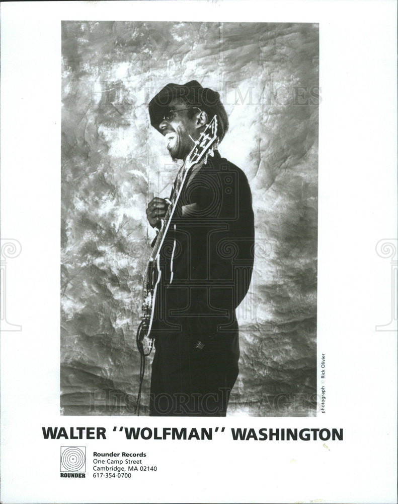 1989 Press Photo Walter Wolfman Washington American Singer Guitarist Musician - Historic Images