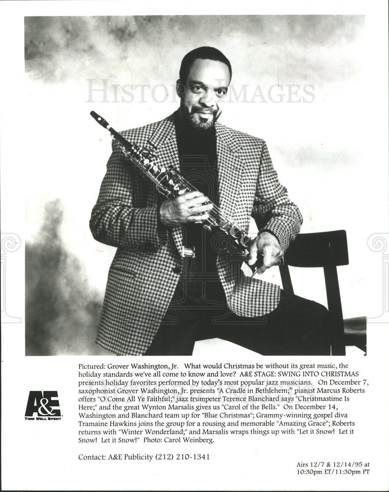 1995 Press Photo Grover Washington, Jr. - Historic Images