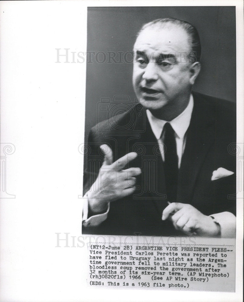 1963 Press Photo Carlos Perette - Historic Images