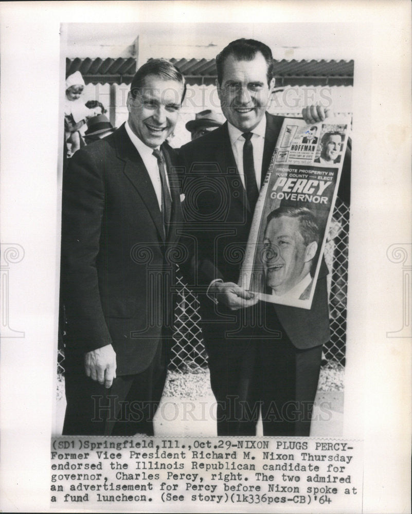 1964 Press Photo Charles Percy American Republican Politician - Historic Images