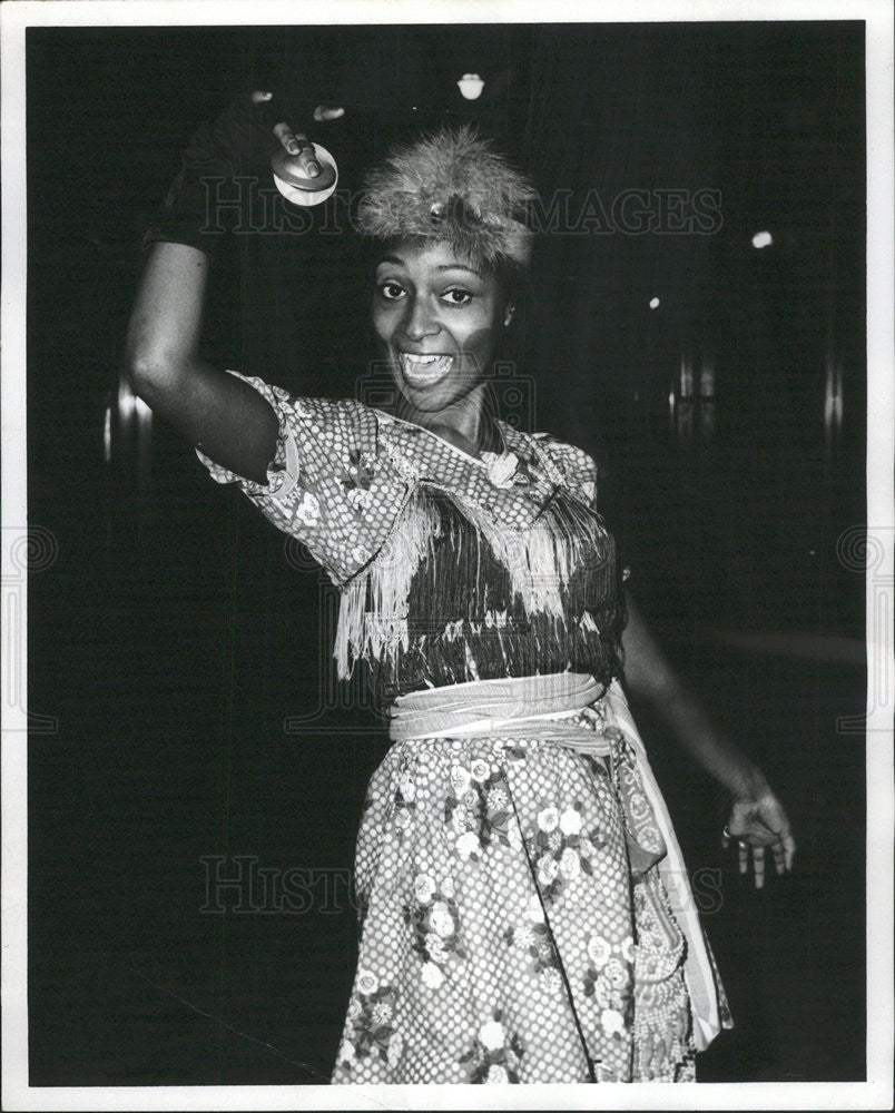 1973 Press Photo Karole N Selmon American Singer Performer Film Actress Chicago - Historic Images