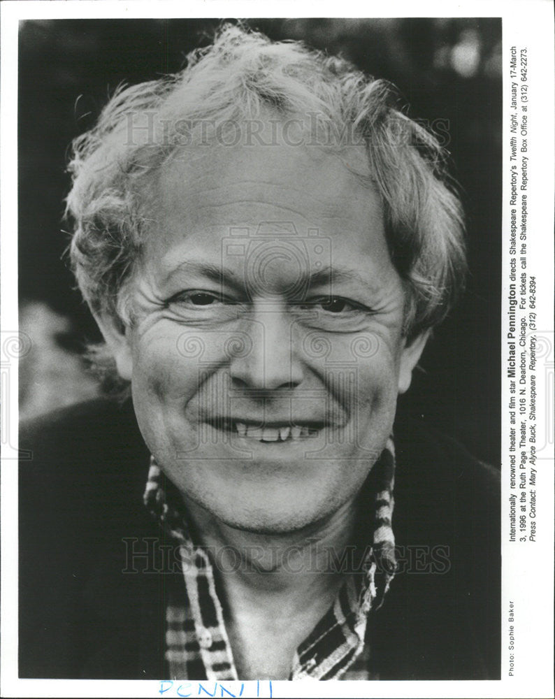 1996 Press Photo Michael Pennington British Actor Directs &quot;Twelfth Night&quot; movie - Historic Images