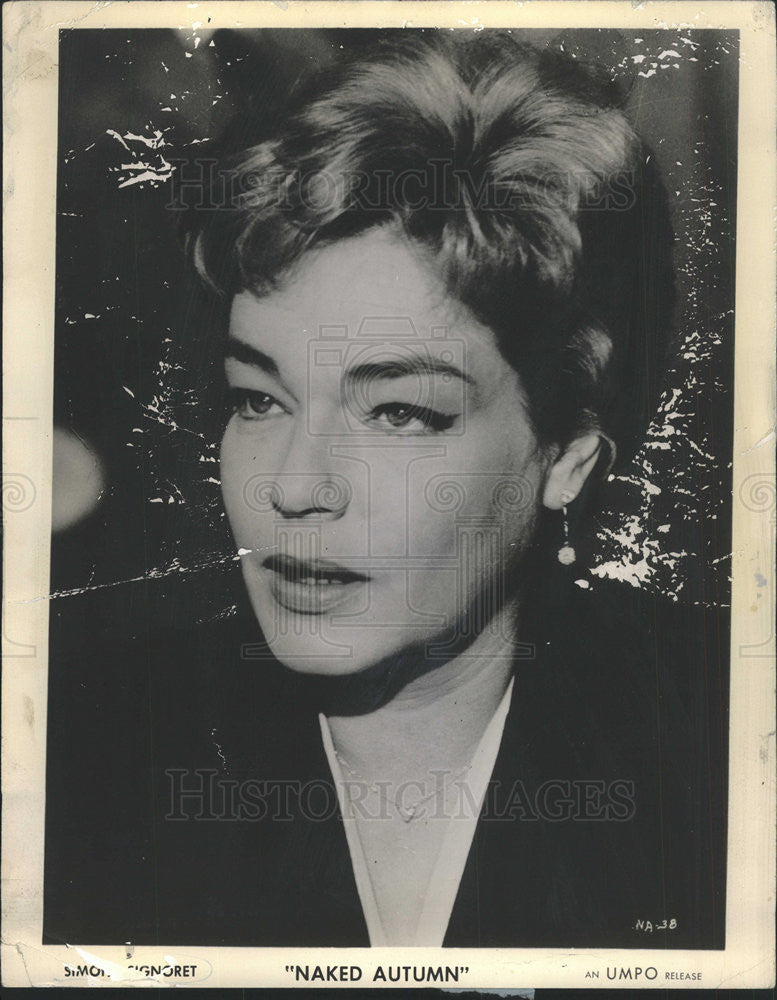 1964 Press Photo Simone Signoret French Cinema Actress &quot;Naked Autumn&quot; Film - Historic Images