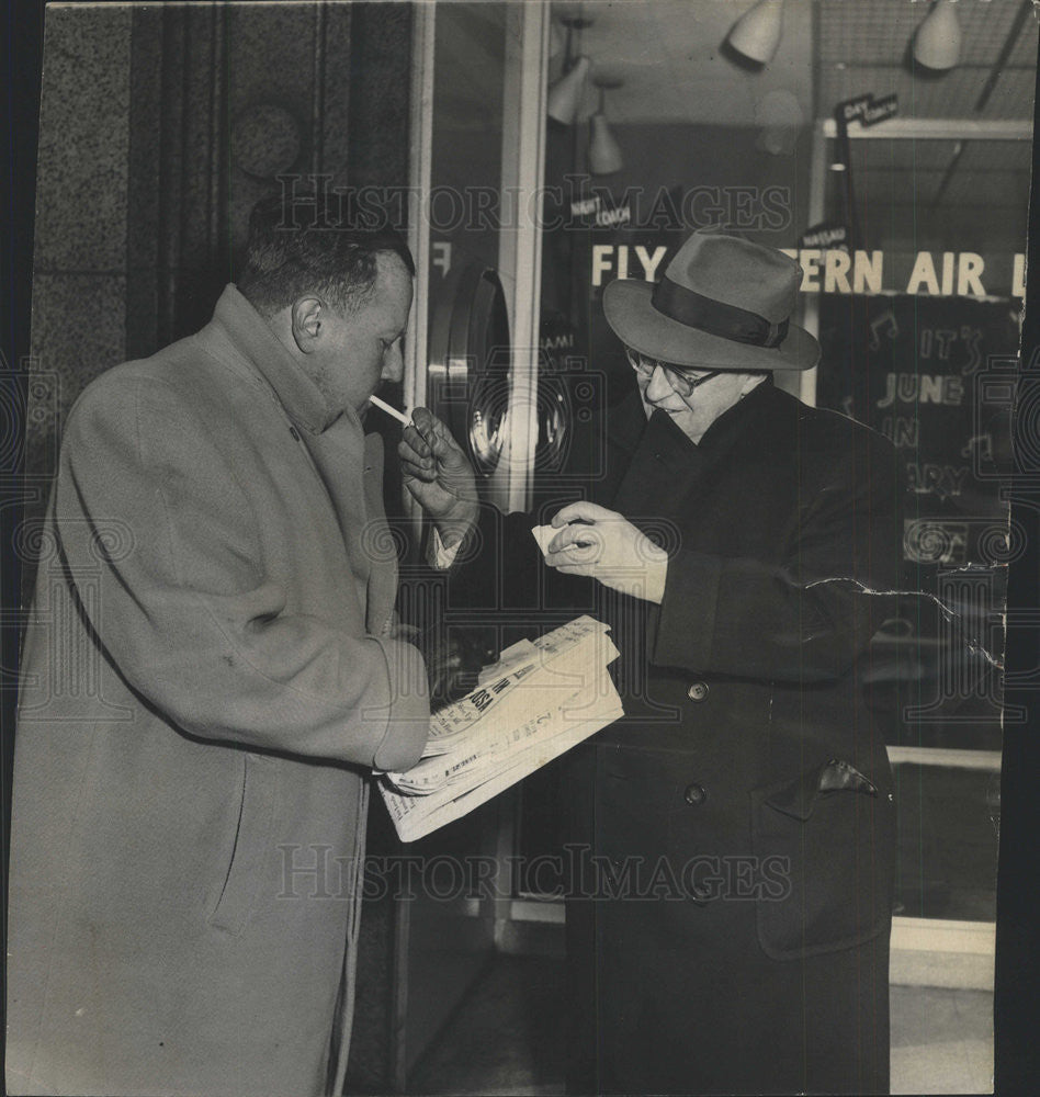 1955 Press Photo Jack Willner American Press Reporter Chicago Illinois - Historic Images