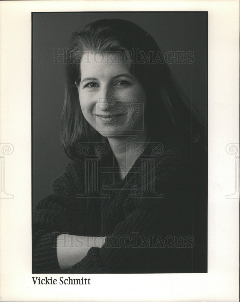 Press Photo Vickie Schmitt Comedienne - Historic Images