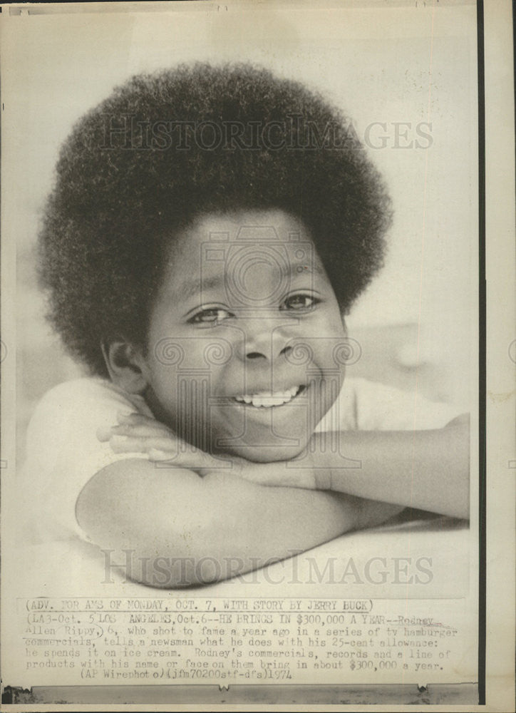 1974 Press Photo Rodney Allen Rippy Murdered - Historic Images