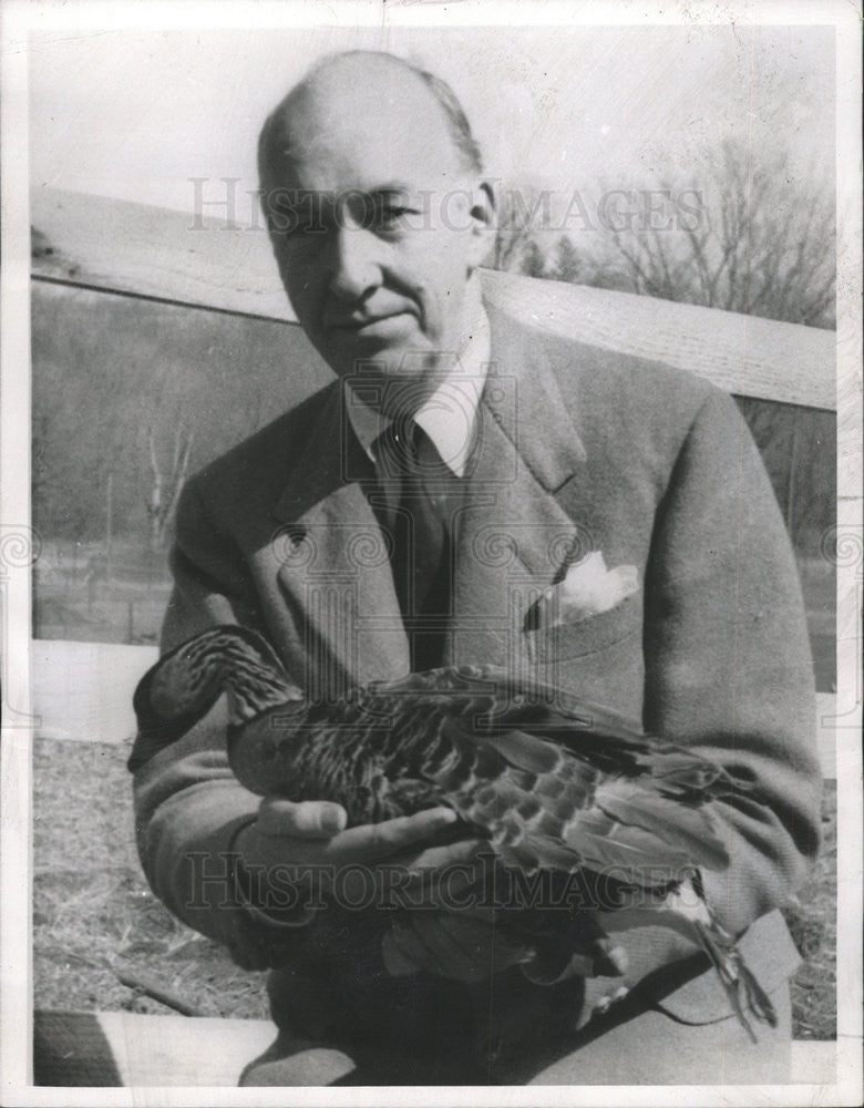 1964 Press Photo Smithsonian Institution S Dillon Ripley Head - Historic Images