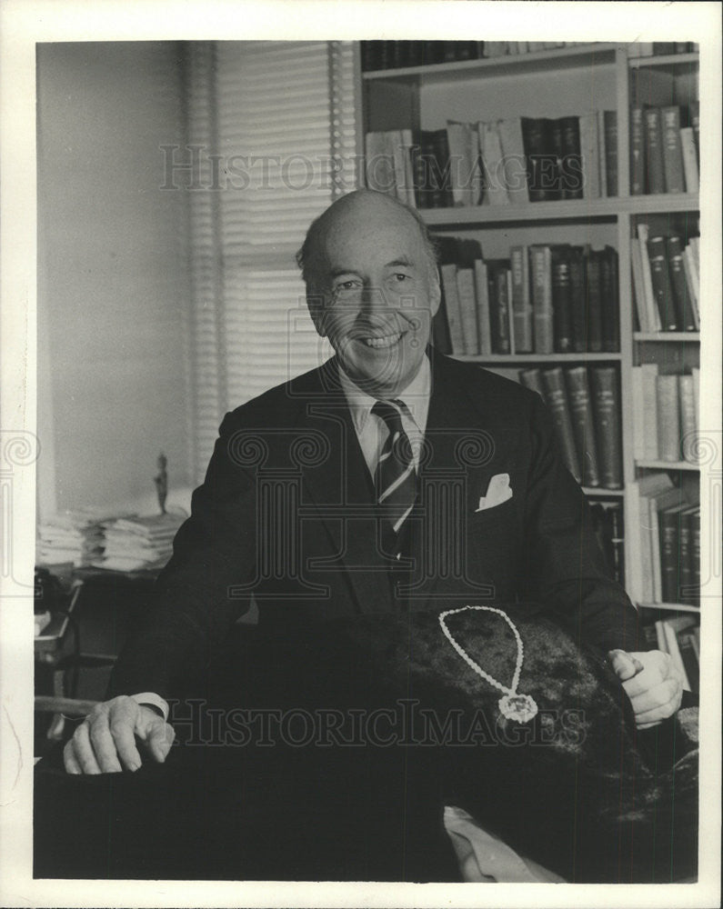 1975 Press Photo S Dillon Ripley American Ornithologist Wildlife Conservationist - Historic Images