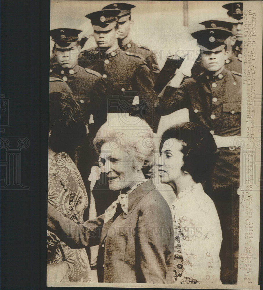 1974 Press Photo MRS. RICHARD M. NIXON WIFE PRESIDENT RICHARD NIXON - Historic Images