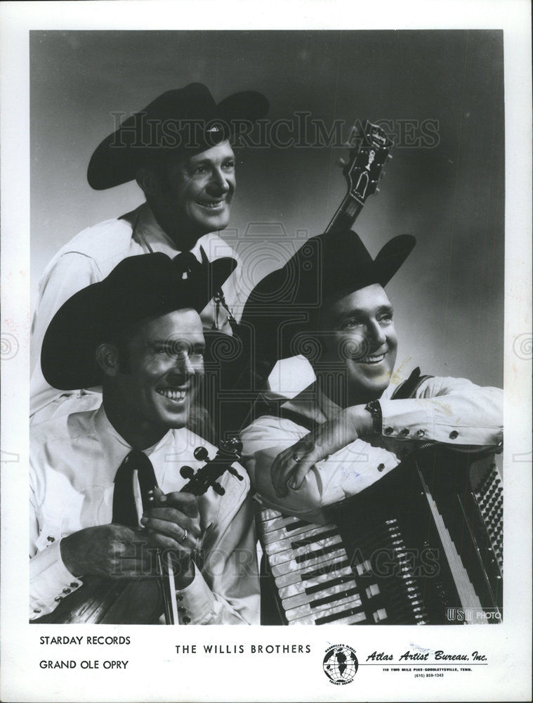 1974 Press Photo The Willis Brothers Grand Ole Opry Musician - Historic Images