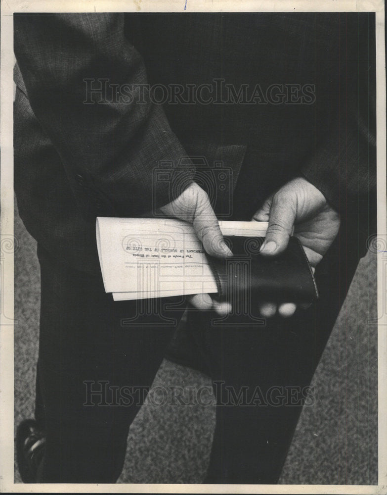 1963 Press Photo Deputy Sheriff Chris Bulucos Police Dept - Historic Images