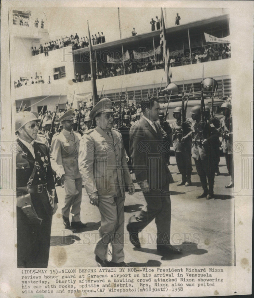 1958 Press Photo Vice President Richard Nixon - Historic Images