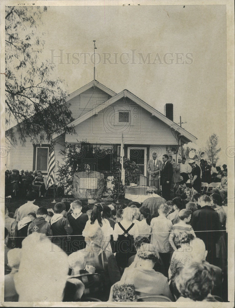 1986 Press Photo Scene at Vice President Nixon&#39;s Childhood home at California. - Historic Images