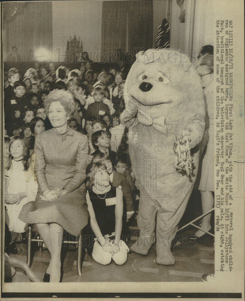 1971 Press Photo First Lady Pat Nixon President Nixon - Historic Images