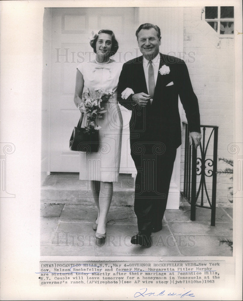 1963 Press Photo Gov. Nelson Rockefeller - Historic Images