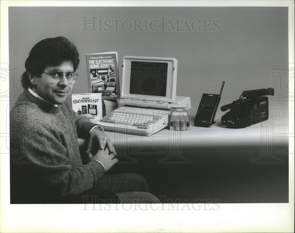 1988 Press Photo Howard J. Bluementhal American Columnist Author Educator - Historic Images