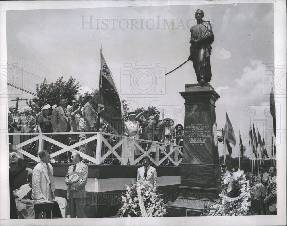 1948 Press Photo Venezuelan Pres Gallegos &amp; Pres Truman - Historic Images