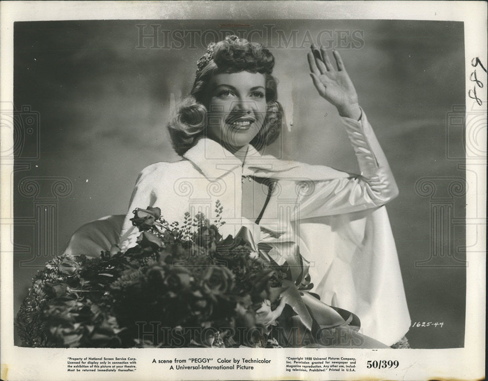 1950 Press Photo Barbara Lawrence American Film Television Actress - Historic Images