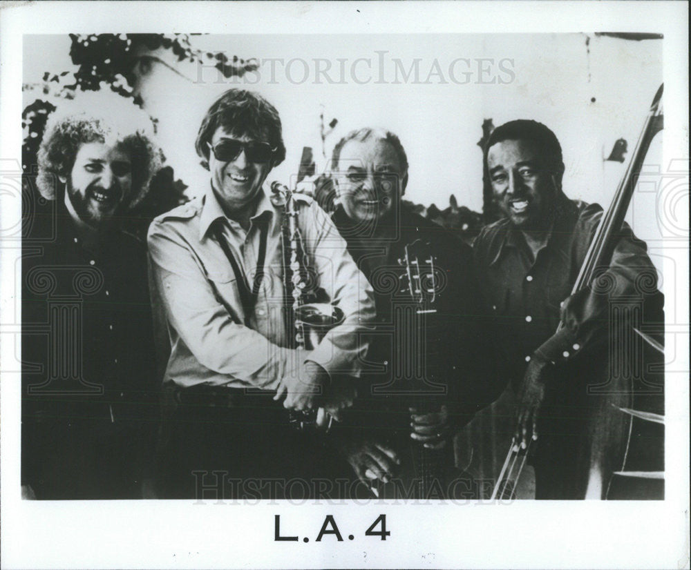 1981 Press Photo L. A. 4 Musician Band - Historic Images